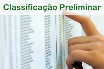 EDITAL DE CLASSIFICAÇÃO PRELIMINAR Nº 06/2025